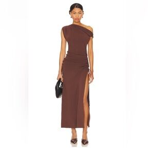 Original Sin Midi Dress in Chocolate